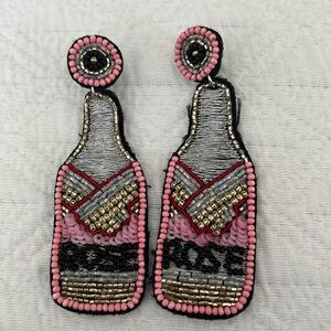 Unique rosé earrings!